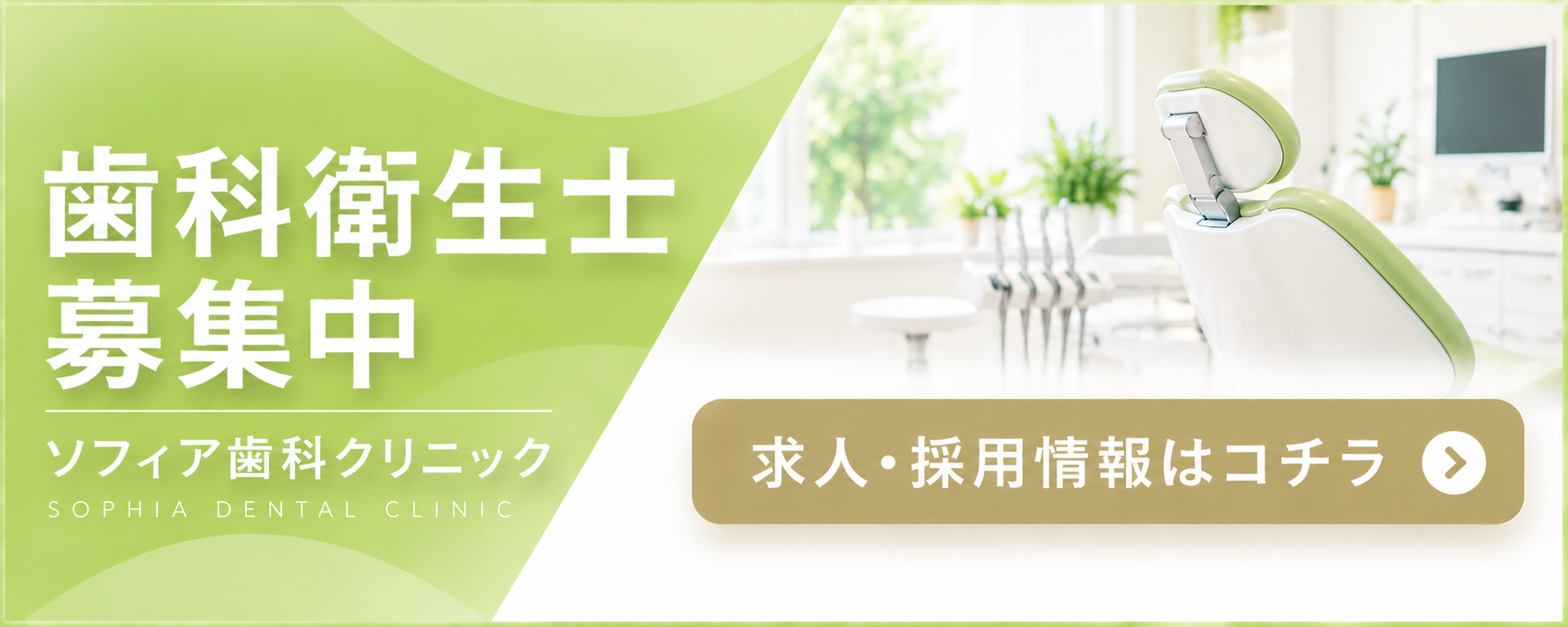 歯科衛生士募集中 採用バナー